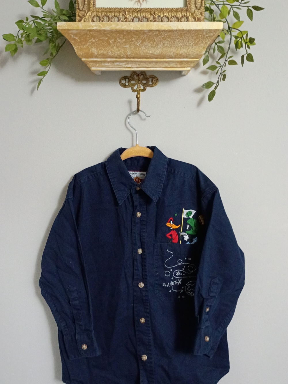 Vintage (90's) Looney Tunes Button-Down Shirt